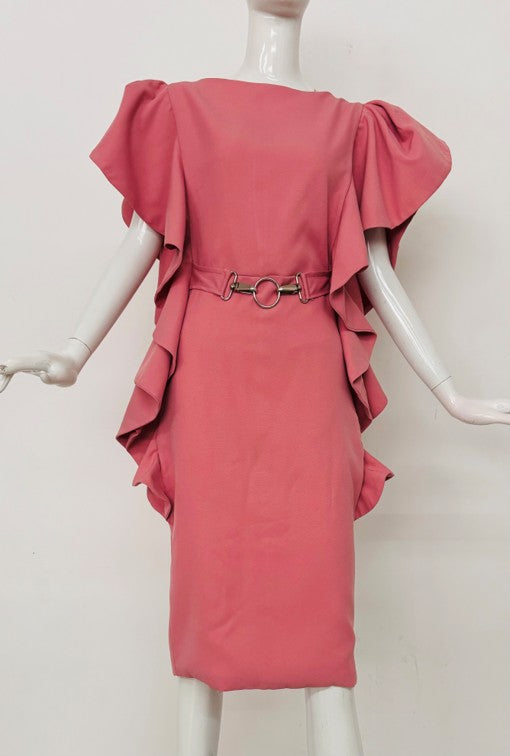 VESTIDO CORTO OLANES