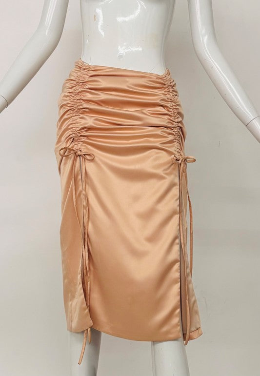 FALDA CON TIRAS NUDE