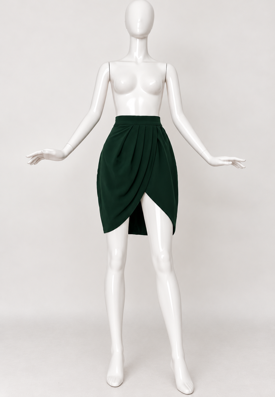 FALDA PLISADA VERDE