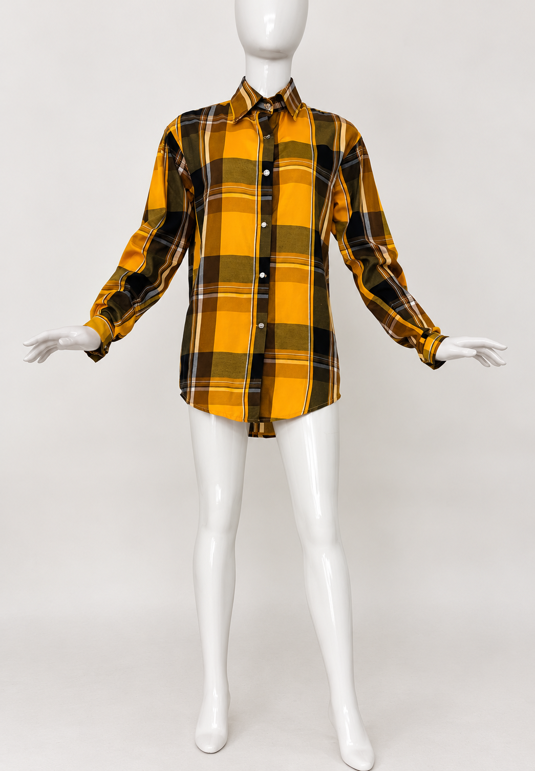 CAMISA TARTÁN AMARILLA