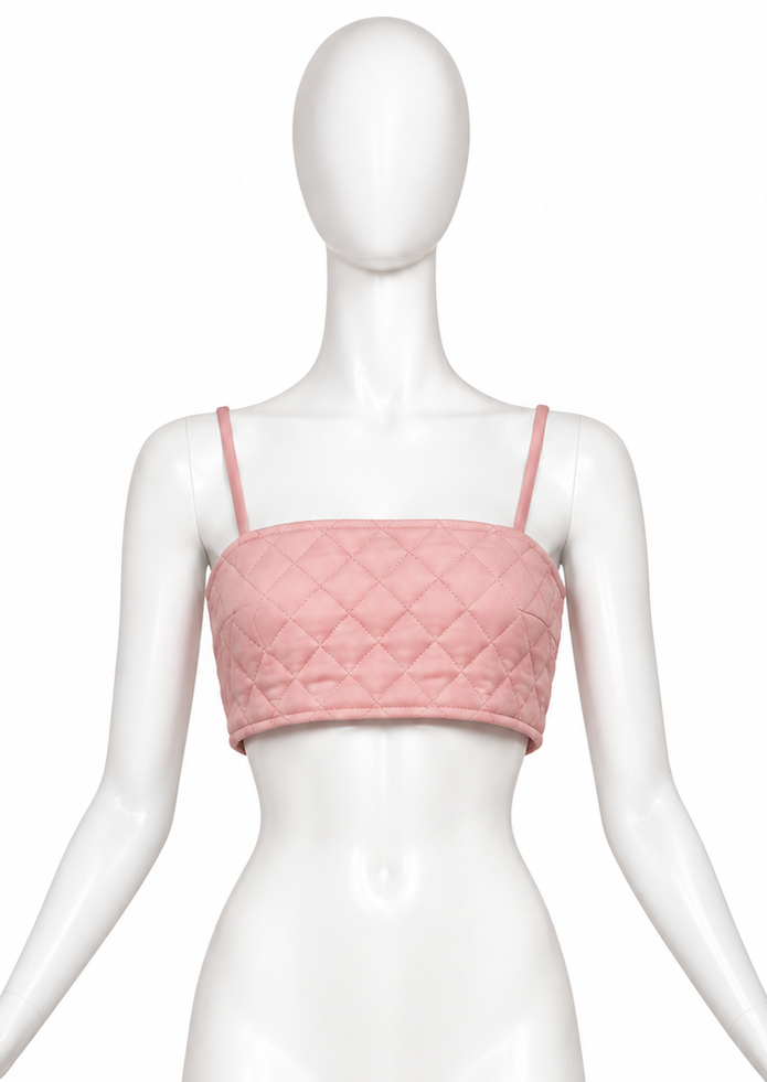 TOP ACOLCHADO ROSA
