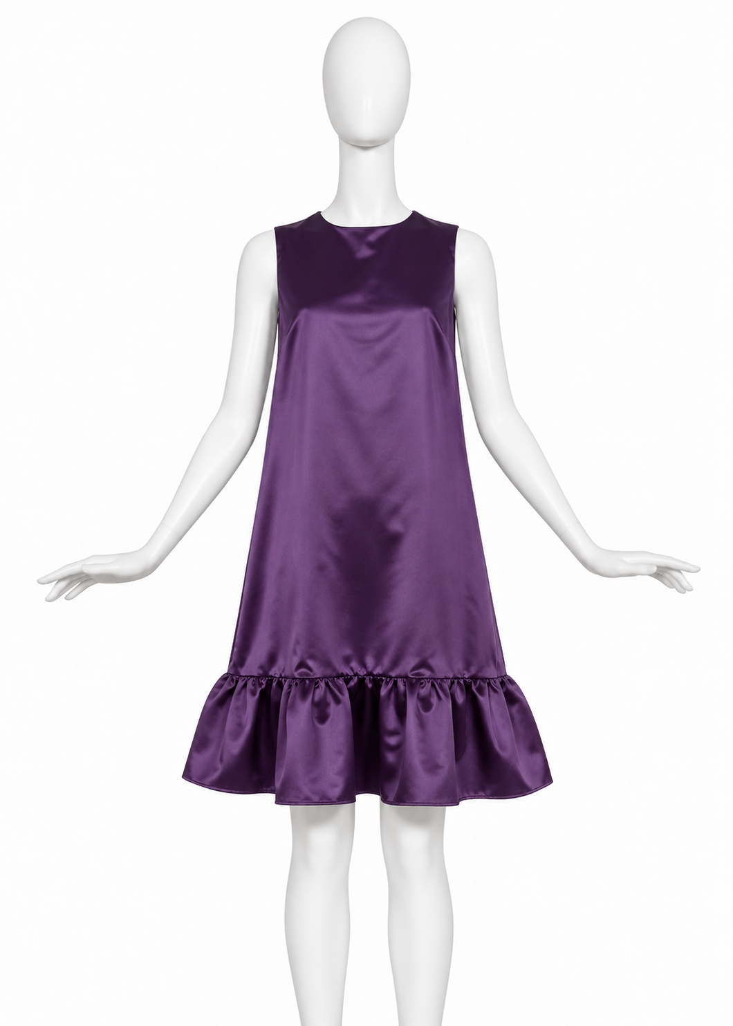 VESTIDO CORTE "A" MORADO