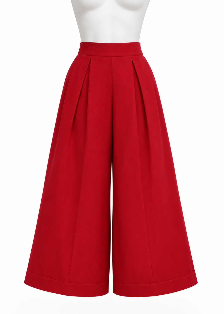 PANTALONES CAPRI ROJO