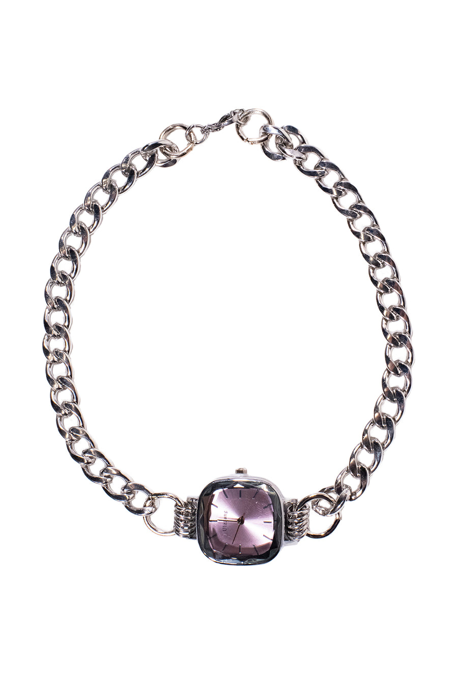 CHOKER RELOJ ROSA