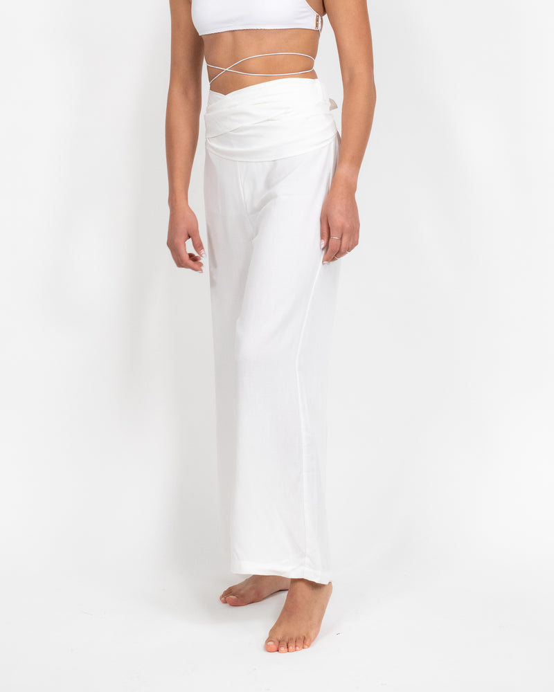 ENIF WHITE PANTS 