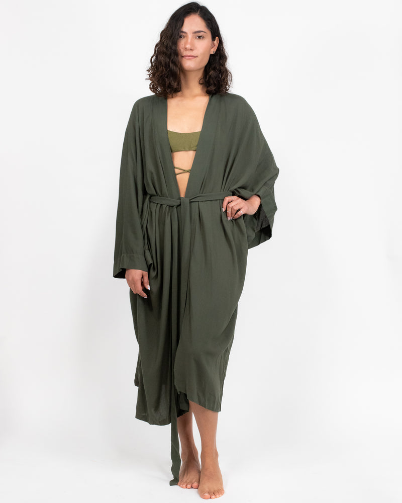 DRACO MILITARY GREEN KIMONO