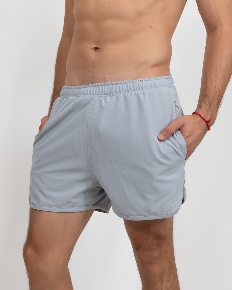 SHORT VOLANS GRIS
