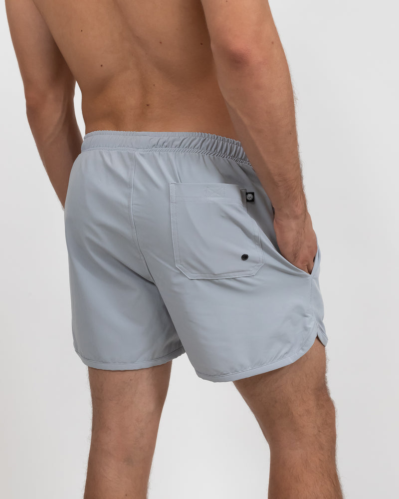 SHORT VOLANS GRIS